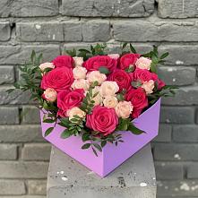 Цветочная композиция из Розы в коробке в Терезе