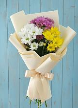 Букет цветов из:  Хризантемы #REPLACE_PRED# Терезе