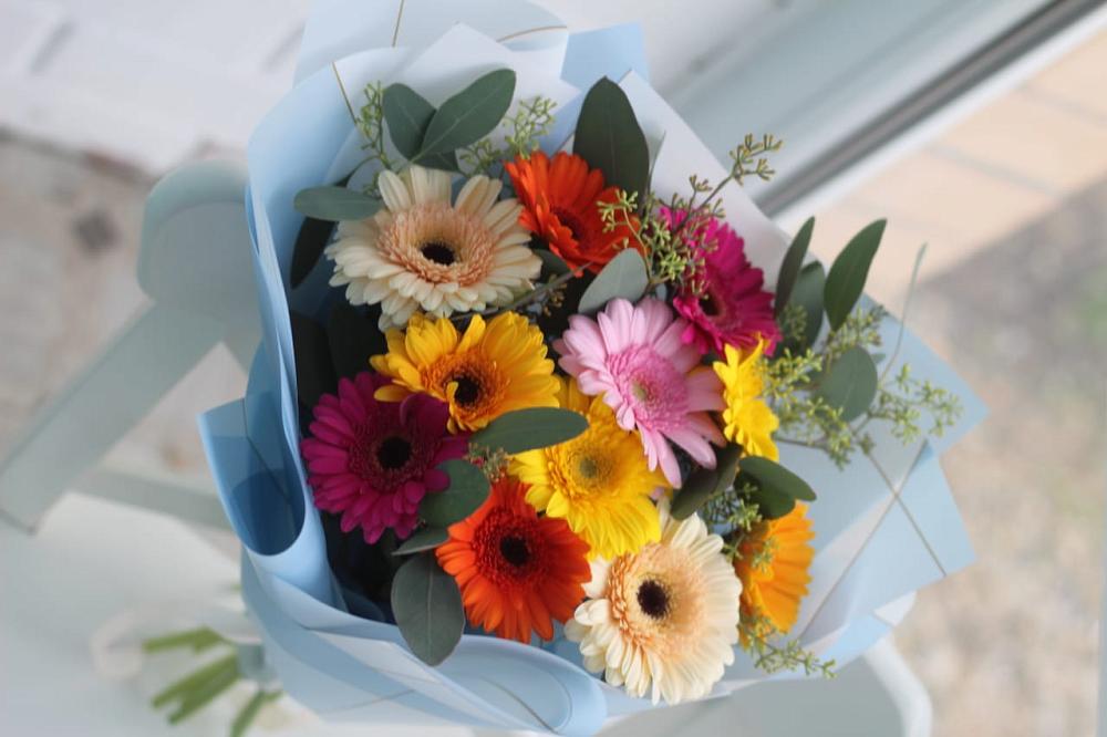 Букет цветов из: Герберы в Терезе