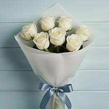 Букет 7 Белых роз Эдлесс Лав в Терезе