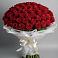 Букет 101 Красная роза Блэк Мэджик в Терезе