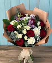 Букет цветов из:  Розы и Альстромерии #REPLACE_PRED# Терезе