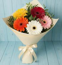 Букет цветов из:  Герберы в Терезе