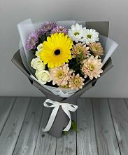Букет цветов из:  Розы, Герберы и Хризантемы в Терезе
