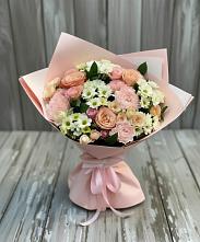 Букет цветов из:  Гвоздики, Розы и Хризантемы #REPLACE_PRED# Терезе