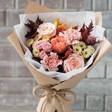 Букет цветов из:  Гвоздики, Хризантемы и Розы #REPLACE_PRED# Терезе