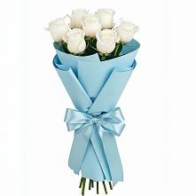 Букет 7 белых роз Проуд в Терезе