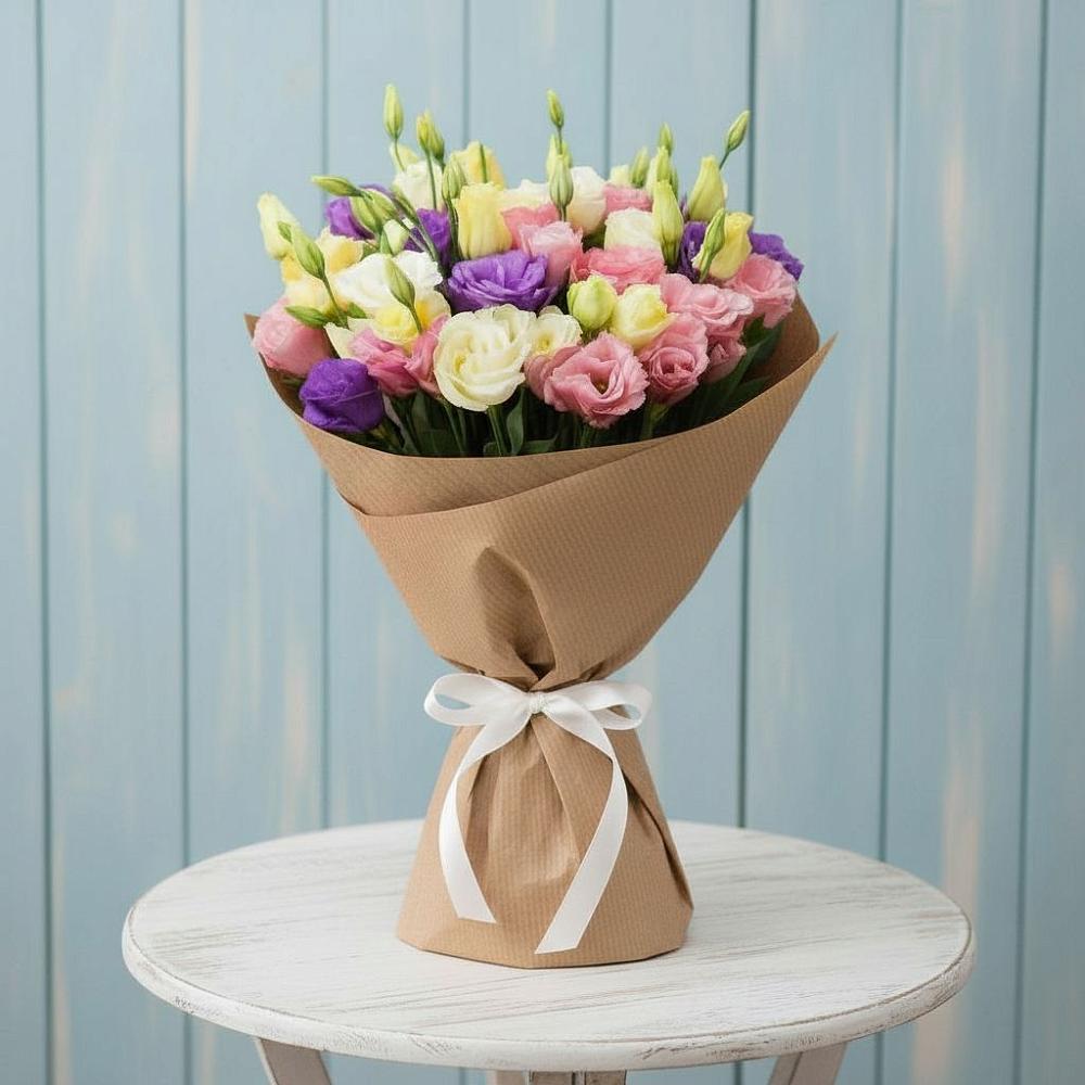 Букет цветов из: Лизиантусы в Терезе