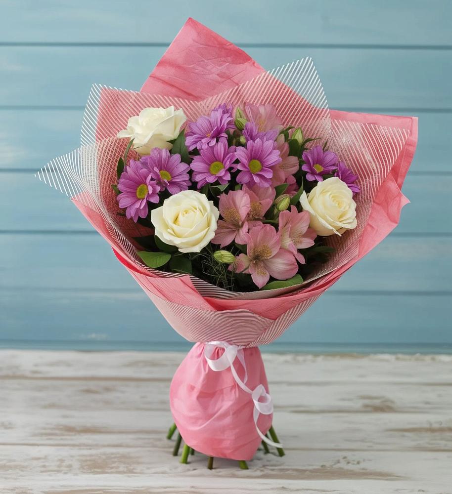 Букет цветов из: Герберы в Терезе