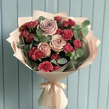 Букет цветов из:  Гвоздики и Розы #REPLACE_PRED# Терезе