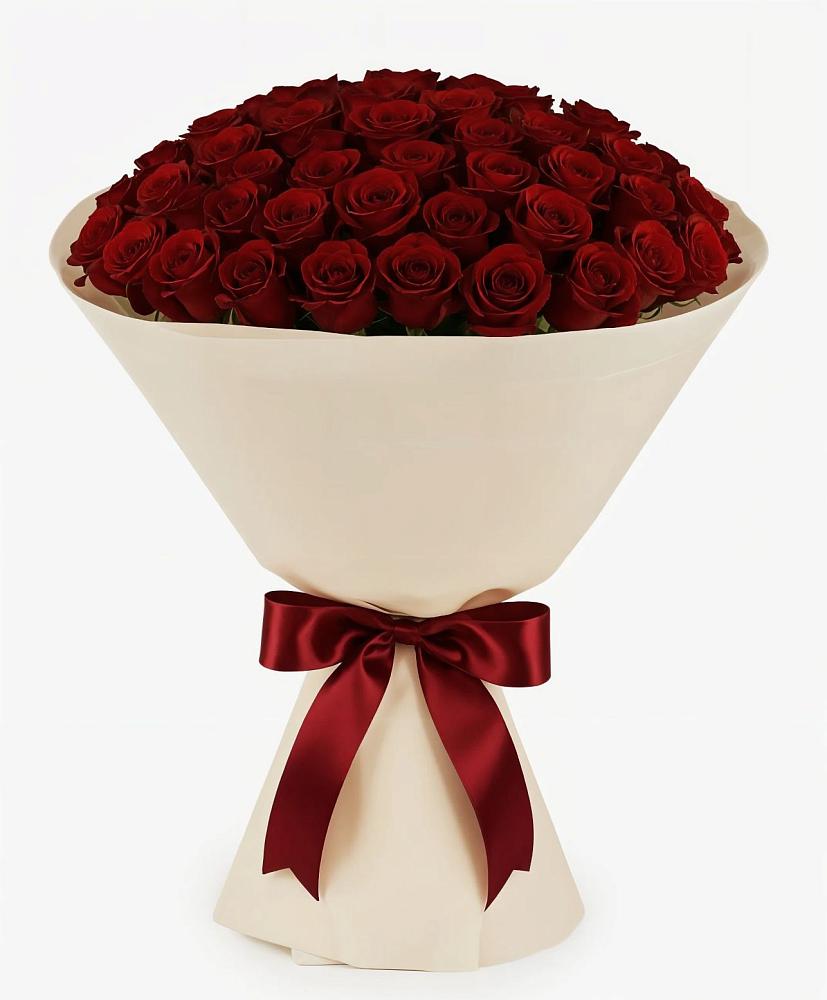 Букет 101 Бордовая роза Блэк Бакарра в Терезе