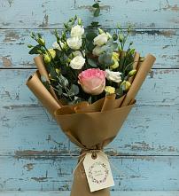 Букет цветов из:  Розы и Лизиантусы #REPLACE_PRED# Терезе