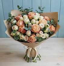 Букет цветов из:  Альстромерии и Розы #REPLACE_PRED# Терезе