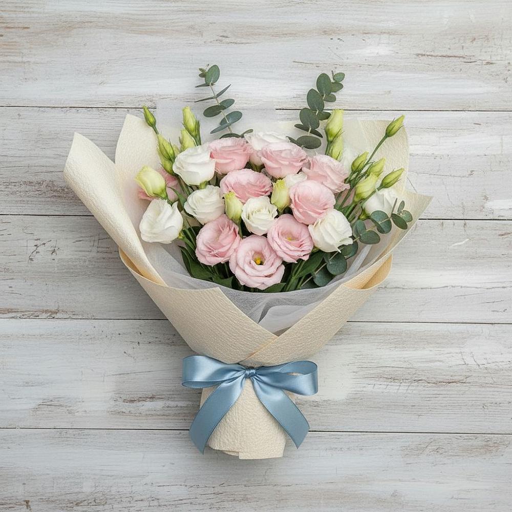 Букет цветов из: Лизиантусы в Терезе