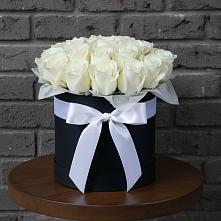 Цветочная композиция из Розы в шляпной коробке в Терезе